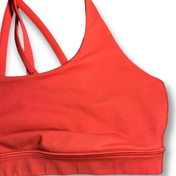 LULULEMON Energy Bra in Poppy Coral (Size 8) - Picture 7 of 11